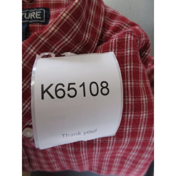 VINTAGE Structure Shirt XL Button Down Oxford Plaid Pocket Twill 90s Y2K - Picture 10 of 10